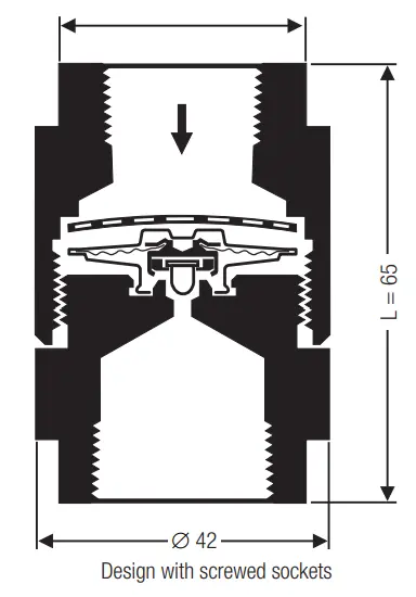 Gestra MK36-51 ve MK36-52 termostatik kondenstop modellerine ait teknik çizim – Gövde ve bağlantı detayları